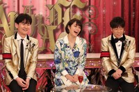 （左から）南原清隆、広瀬アリス、陣内智則。(c)フジテレビ