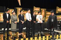 （左から）べっこちゃん、にたりひょん吉、や団、バイきんぐ小峠。(c)TBS