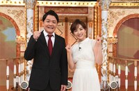 （左から）千鳥ノブ、高島彩。(c)テレビ朝日