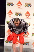 大事な仕事には“鬼ゾリ”で挑むくっきー。今日ではなく昨日が大事な仕事だったそう。