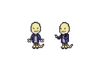 トカゲをモチーフにしたかまいたち濱家のキャラクター。