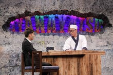 「もう少し、嫌な奴」で居酒屋コントを繰り広げるアキナ。(c)ABC