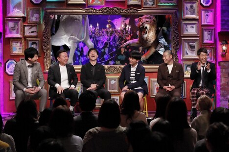 （左から）かまいたち、ジャルジャル、アキナ。(c)ABC