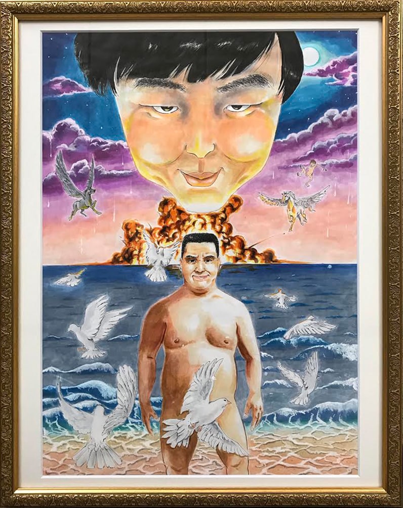 ジェラードン西本が描いた絵画。