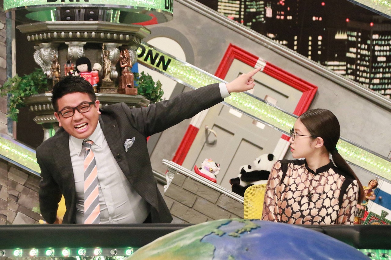 「全力！脱力タイムズ」に出演する（左から）ミキ昴生、今田美桜。(c)フジテレビ