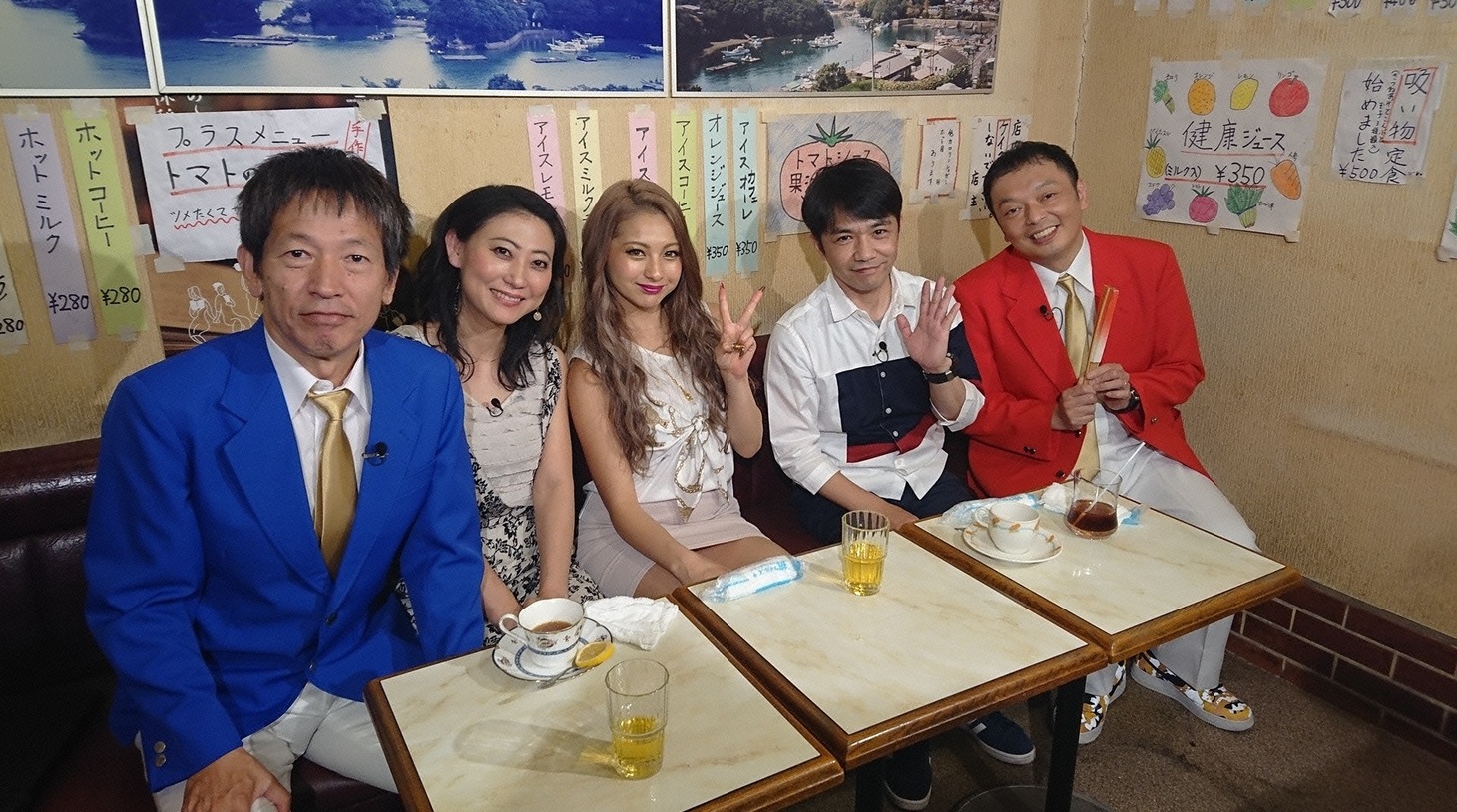 左からちゃらんぽらん冨好、友近、ゆきぽよ、中川家。(c)読売テレビ