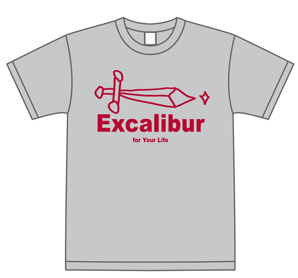 「人生に、エクスカリバーを。」Tシャツ（オートミール）