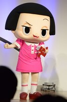 「第56回ギャラクシー賞」贈賞式に登壇したチコちゃん。