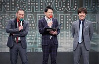 進行役の千鳥と司会の内村光良（右）。