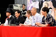 （左から）バイきんぐ小峠、くりぃむしちゅー有田、西野未姫、コロコロチキチキペッパーズ。(c)TBS