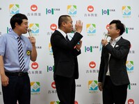 左からタカアンドトシ、次長課長・河本。