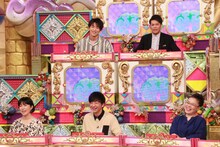 （下段左から）磯野貴理子、パンサー向井、柴田理恵、（上段左から）KENZO、ますだおかだ岡田。(c)フジテレビ