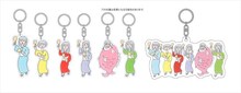 ばってん少女隊とヴィレッジヴァンガードのコラボグッズ、アクリルキーホルダー。