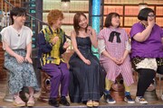 左から尼神インター、須田亜香里、森三中・黒沢、メイプル超合金・安藤。(c)読売テレビ