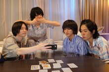 左から北村諒、黒羽麻璃央、眞嶋秀斗、鳥越裕貴。