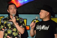 左からロビンフットおぐ、ハリウッドザコシショウ。