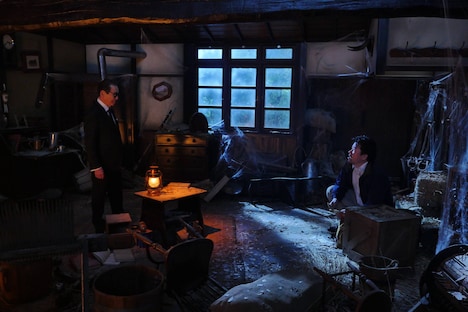 （左から）タモリ、佐藤二朗。(c)フジテレビ