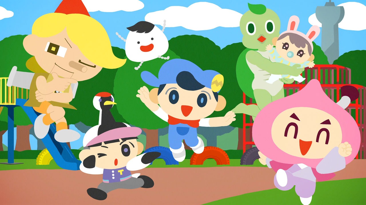 「あはれ！名作くん」EDアニメーションより。