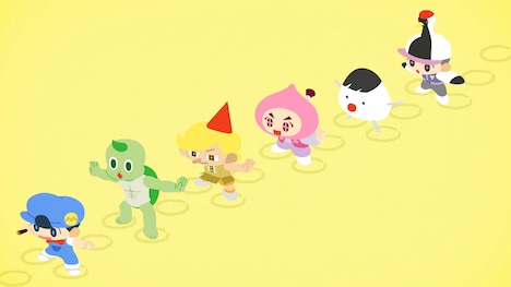 「あはれ！名作くん」EDアニメーションより。