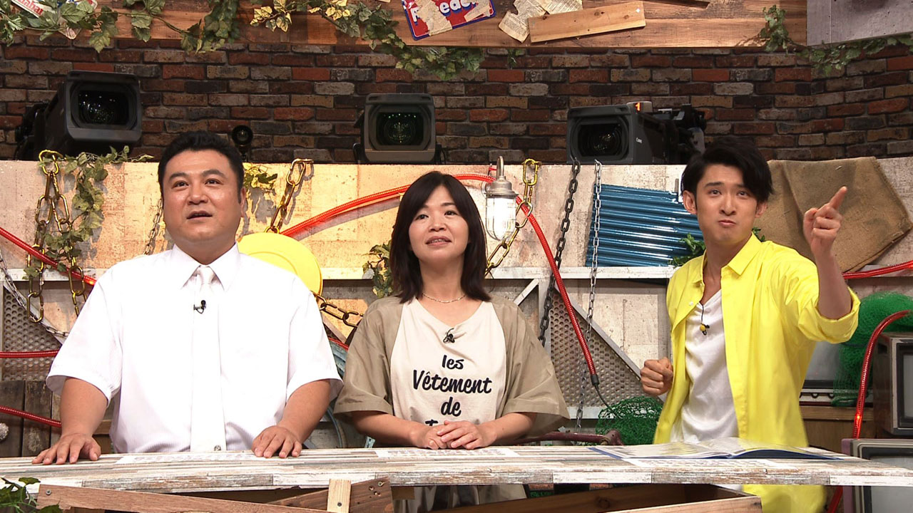 左からアンタッチャブル山崎、オアシズ大久保、向井康二。(c)テレビ東京