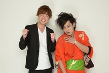 ぺこぱ。左からシュウペイ、松陰寺太勇。