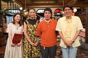 「石橋貴明のたいむとんねる」に出演する（左から）杉原千尋アナ、高橋ユウ、おぎやはぎ小木、石橋貴明。(c)フジテレビ