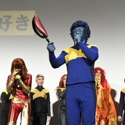 ガリットチュウ福島、X-MEN試写会で「青い船越英一郎です」