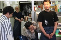 ロケ中の霜降り明星。(c)静岡朝日テレビ