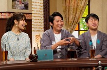 左から渋谷凪咲、NON STYLE。(c)読売テレビ