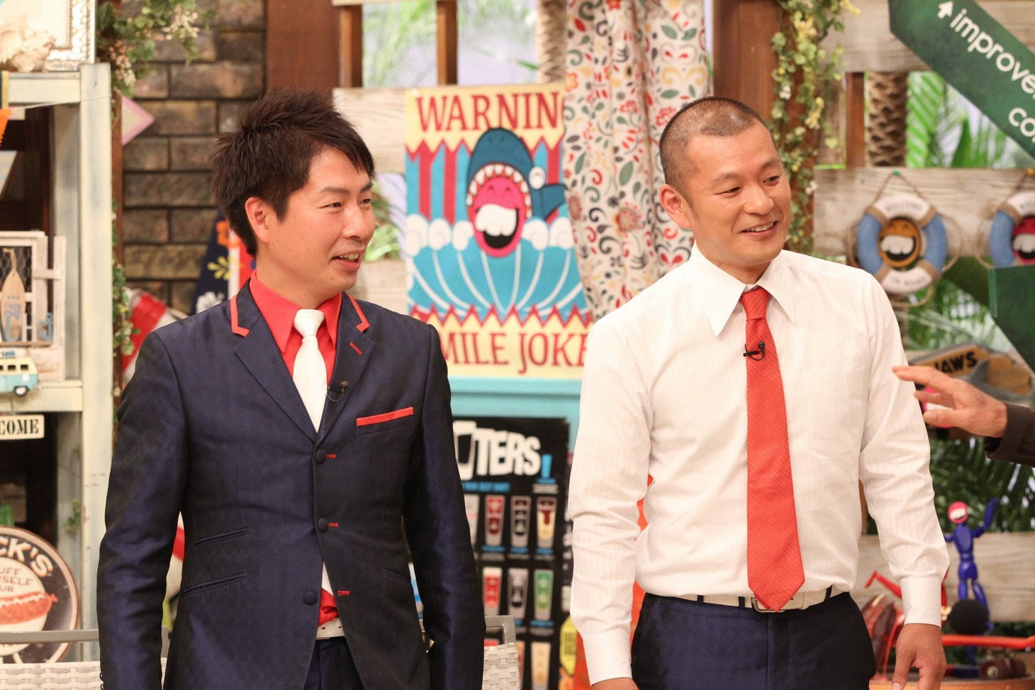 「さんまのお笑い向上委員会」に向上ゲストとして出演する、U字工事。(c)フジテレビ