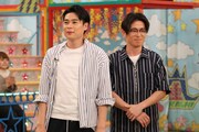 「VS嵐」に出演する（左から）平成ノブシコブシ吉村、オリエンタルラジオ藤森。(c)フジテレビ