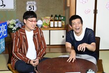 （左から）南海キャンディーズ山里、博多華丸。(c)ABC