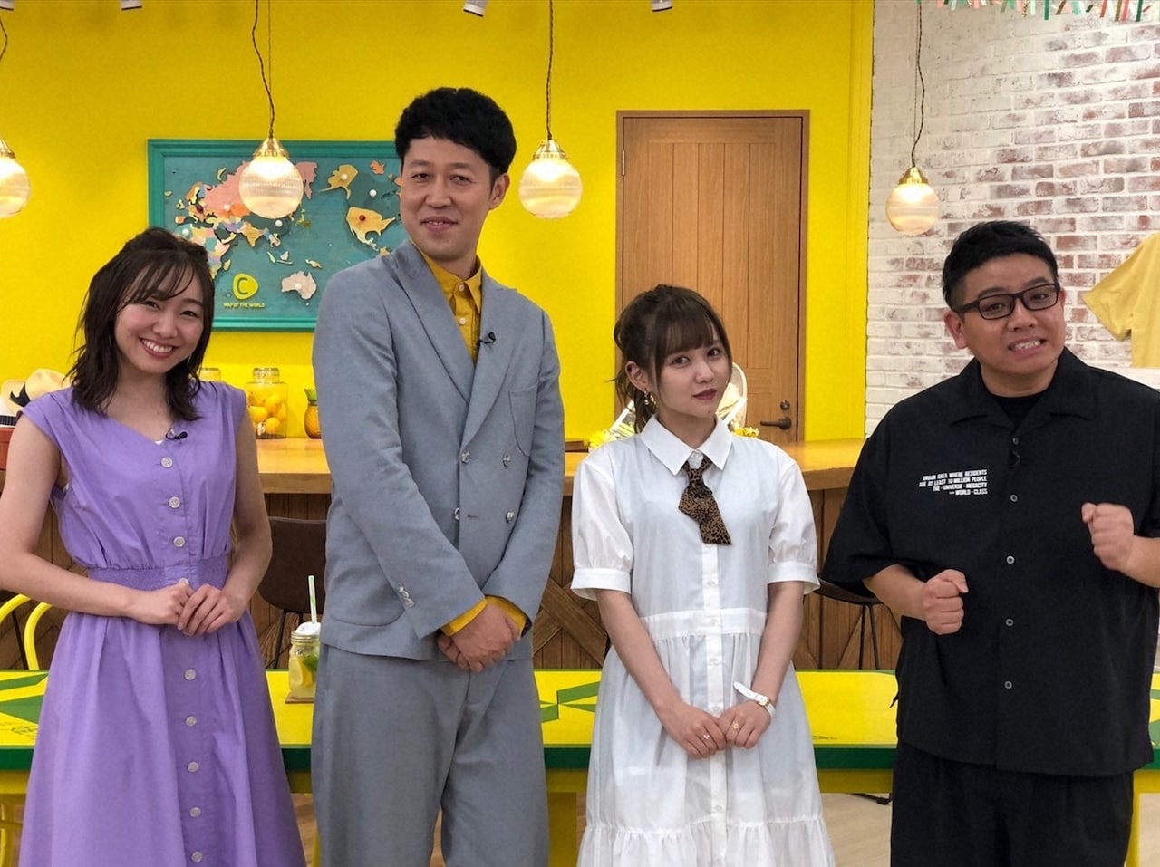 「#姫ワザ この夏ワンポイントで脱ダサい！」に出演する（左から）須田亜香里、小籔千豊、佐藤ノア、ミキ昴生。(c)ABC