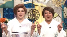 （左から）IKKO、チョコレートプラネット松尾。(c)テレビ朝日