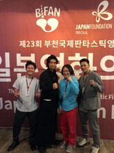 （左から）清水康彦、斎藤工、永野、SWAY。