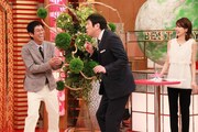 （左から）明石家さんま、ほいけんた、加藤綾子。(c)フジテレビ