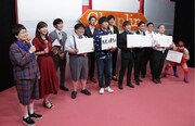 「お笑い統一王座GP」第1回予選に参加する芸人たち。