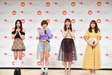 左から村瀬紗英、太田夢莉、吉田朱里、渋谷凪咲。