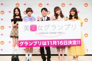左から村瀬紗英、太田夢莉、NON STYLE井上、吉田朱里、渋谷凪咲。
