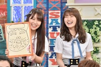 左から白間美瑠、渋谷凪咲。(c)読売テレビ