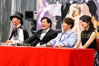 （左から）バイきんぐ小峠、くりぃむしちゅー有田、陣内智則、北原里英。(c)TBS
