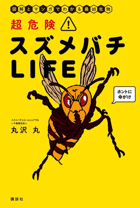 「超危険!スズメバチLIFE 図解とマンガでわかる最凶生物」表紙