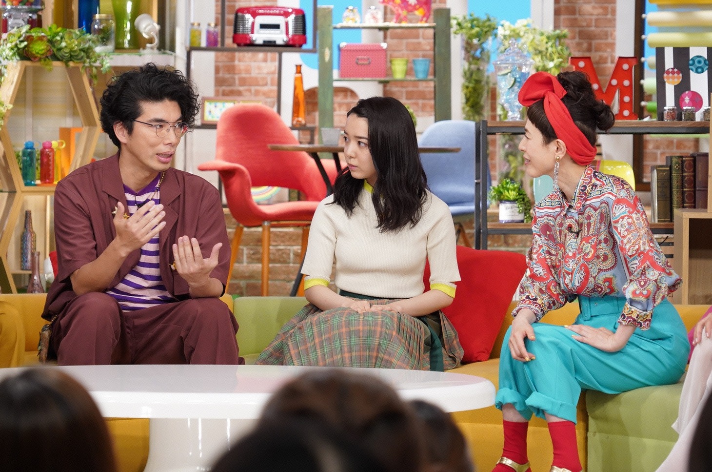 左から片桐仁、上白石萌音、久本雅美。(c)日本テレビ