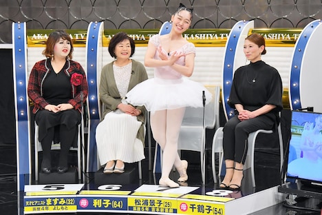 左から天才ピアニストますみとその母、吉本新喜劇の松浦景子とその母。(c)MBS