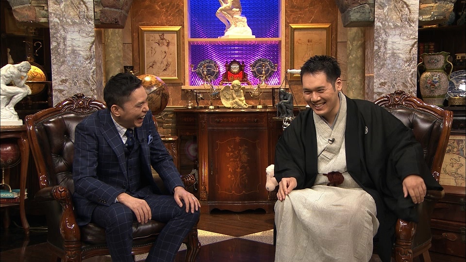「お願い！ランキング」内の「太田松之丞」第4夜に出演する（左から）爆笑問題・太田、神田松之丞。(c)テレビ朝日