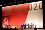 「東京2020オリンピック1年前セレモニ－」の様子。