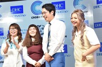 （左から）相席スタート・ケイ、ゆにばーす、ゆきぽよ。