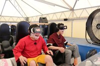 「冒険発掘バラエティ 霜降り明星のあてみなげ」ロケの様子。(c)静岡朝日テレビ