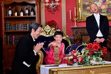 （左から）佐戸井けん太、村山輝星、バイきんぐ小峠。(c)関西テレビ