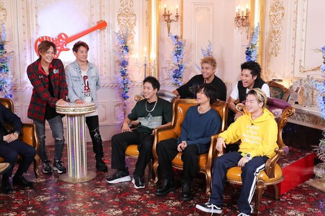 THE RAMPAGEが出演する「ギュッとミュージック」7月28日放送回のワンシーン。